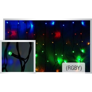Светодиодный дождь/LED curtain lights IP44  2Mх 3M( BLUE, multicolor?RGBY)